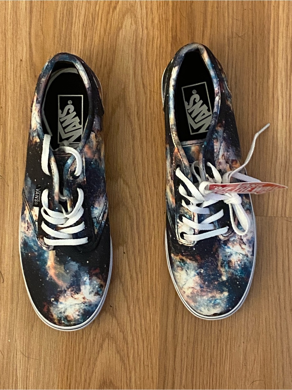 Vans Men’s Galaxy Canvas Sneakers - Black, Blue, White